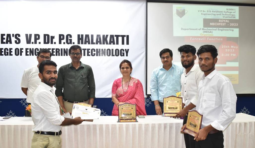 BLDEA's V. P. Dr. P. G. Halakatti College of Engineering and Technology, Vijayapura - Mechanical Engineering Events